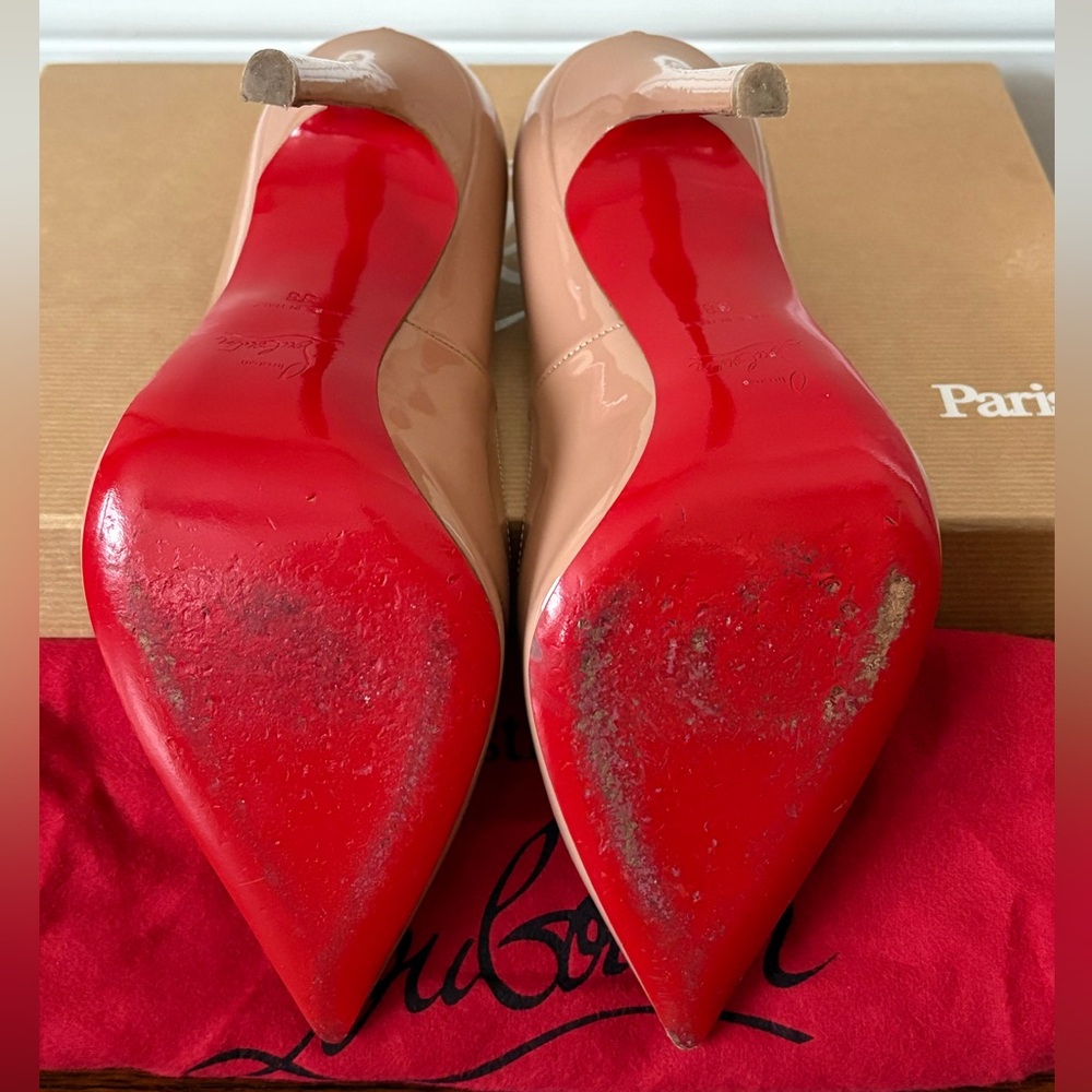 Authentic Christian Louboutin Nude Pumps - Picture 7 of 8